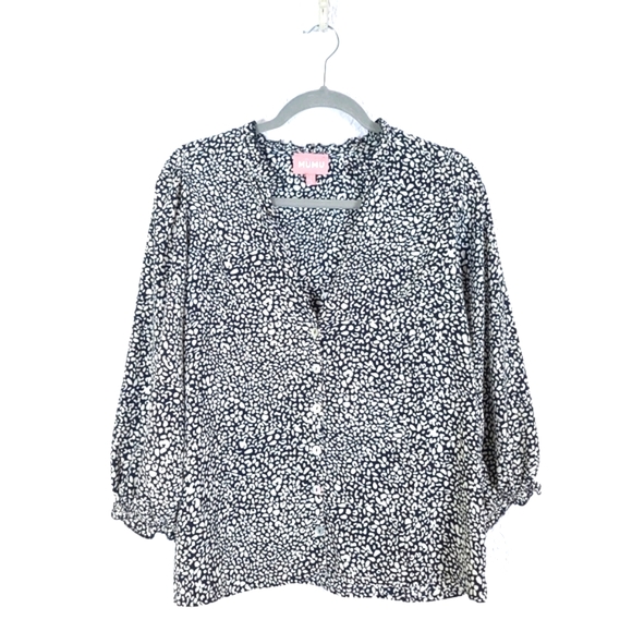 Show Me Your MuMu Tops - SHOW ME YOUR MUMU Tatum Cheetah Print Ruffle Blouse